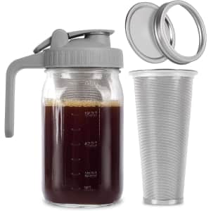 Cold Brew 32-oz. Mason Jar Iced Coffee Maker for $23