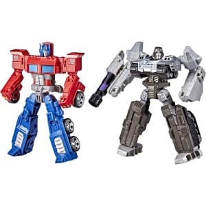 Transformers Heroes vs Villains Optimus Prime & Megatron Figure Set for $28