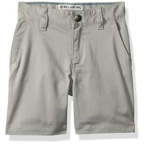 Billabong Boys' Big Carter Stretch Walkshort, Grey Heather, 25 for $13