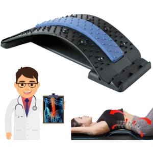 Jametai Lower Back Stretcher with Magnetic Acupressure Points for $14