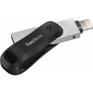 SanDisk 256GB iXpand USB 3.0 Type-A to Apple Lightning Flash Drive for $54