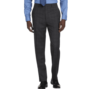 Michael Strahan Classic Fit Wool Blend Plaid Suit Pants for $15