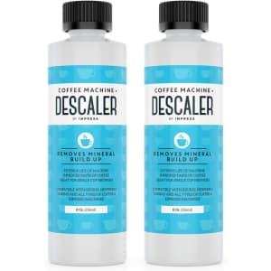 Impresa Products 8-oz. Coffee Machine Descaler 2-Pack for $13 via Sub & Save Impresa Products 8-oz. Coffee Machine Descaler 2-Pack for $13 via Sub & Save