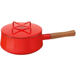 Dansk Kobenstyle 2-Quart Enamelware and Teak Saucepan for $76 Dansk Kobenstyle 2-Quart Enamelware and Teak Saucepan for $76