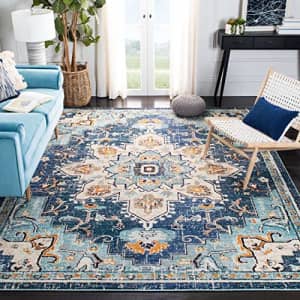 Safavieh Madison Collection MAD473M Boho Chic Vintage Distressed Medallion Area Rug, 8' x 10', for $171 Safavieh Madison Collection MAD473M Boho Chic Vintage Distressed Medallion Area Rug, 8' x 10', for $171