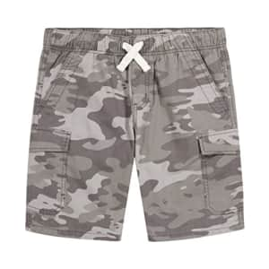 Lucky Brand boys Pull-on Cargo Shorts, Yr Camo Smoked Pearl 22, 10 12 US for $23