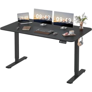 Furmax 55" x 24" Electric Height Adjustable Standing Desk for $100