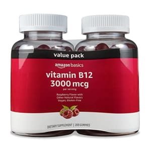 Amazon Basics Vitamin B12 3000 mcg Gummies, Normal Energy Production and Metabolism, Immune System for $17