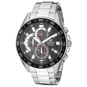 Casio Men's Edifice Stainless Steel Chronograph Watch. Apply code "LUCKY12" to save nearly $10.