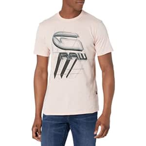 G-Star Raw Men's Logo RAW. Holorn Short Sleeve T-Shirt, Pyg, L for $35