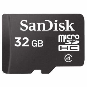 SanDisk SDSDQM-032G-B35 Micro SDHC Memory Card 32GB 4MB/s Class 4 for $11