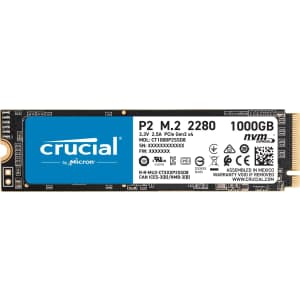 Crucial P2 1TB SATA M.2 Internal SSD for $73