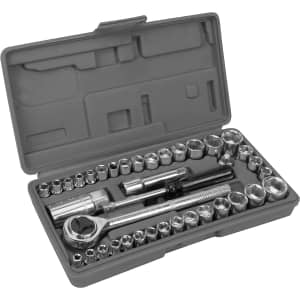 Performance Tools Performance Tool SAE & Metric 40-Piece Socket Set Tool for $13