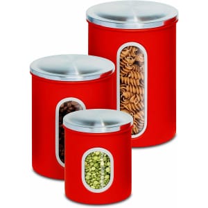 Honey Can Do 3-Piece Nested Kitchen Storage Canister Set for $6