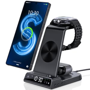 ZenGoose 3-in-1 Wireless Charging Station for Samsung Devices for $32