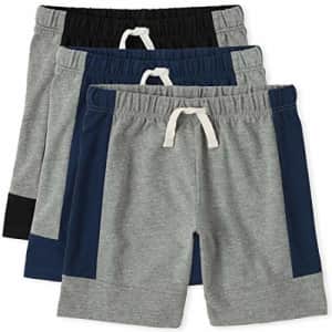 The Children's Place Boys Basketball Shorts 3-Pack, Multi CLR, Large for $10