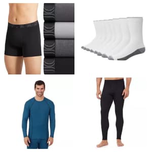 Kohl's Socks & Underwear Sale: Up to 50% off + extra 20% off