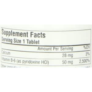 Source Naturals Vitamin B-6, 50 mg Immune System Support - 100 Tablets for $5