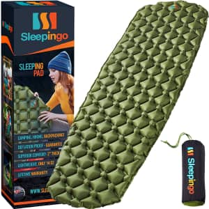 Sleepingo 74x22" Ultralight Inflatable Sleeping Pad for $29
