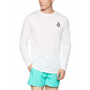 Volcom Men's Deadly Stones Long Sleeve UPF 30+ Rashguard, White, X-Small for $40