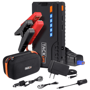 Tacklife T6 800-Amp Portable Jump Starter Kit for $35