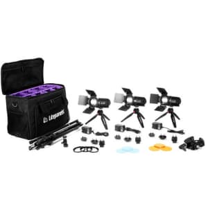 Litepanels Caliber LED Fresnel 3-Light Kit for $550 Litepanels Caliber LED Fresnel 3-Light Kit for $550