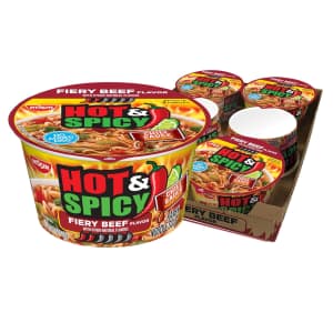 Nissin Hot & Spicy Ramen Noodle Soup 6-Pack for $5.10 via Sub & Save