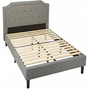 Zinus Kellen Full Upholstered Scalloped Platform Bed Frame for $221