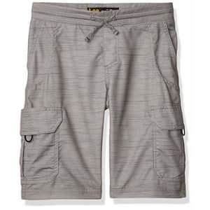 Lee Jeans Lee Little Boy Proof Pull-On Crossroad Cargo Short, Gray Summit Slub, 5 Regular for $15