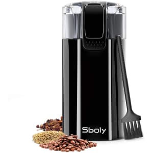 Sboly Electric Coffee Grinder for $13 Sboly Electric Coffee Grinder for $13