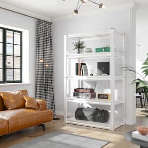 Reibii 63" Metal Shelving Unit for $98