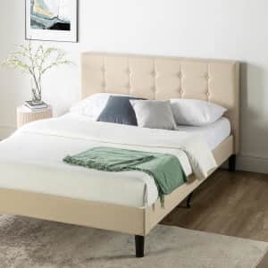 ZINUS Ibidun Full Upholstered Platform Bed Frame for $154 ZINUS Ibidun Full Upholstered Platform Bed Frame for $154