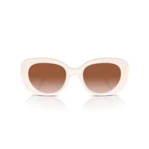 COACH Women's Hc8391u Pillow Tabby Oval Sunglasses, Milky Cloud/Brown Gradient, 53 mm for $120