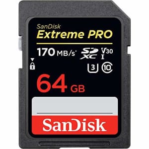 SanDisk 64GB Extreme PRO UHS-I SDXC Memory Card (3216658163) for $14