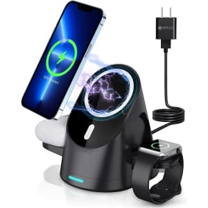 Ertupe 3-in-1 Magnetic Wireless Charging Station for $29