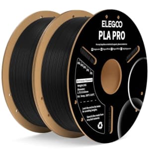 ELEGOO PLA PRO Filament 1.75mm Black 2KG, Improved Rigidity Easy to Print 3D Printer Filament for $30