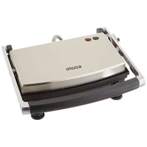 IMUSA USA GAU-80103 Electric Stainless Steel Panini Maker, Silver,Large for $45 IMUSA USA GAU-80103 Electric Stainless Steel Panini Maker, Silver,Large for $45