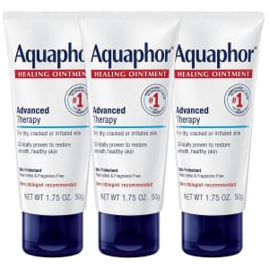 Aquaphor Healing Ointment 1.75-oz. Tube 3-Pack for $14 via Sub & Save
