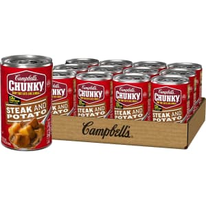 Campbell's Chunky Steak & Potato Soup 18.8-Oz. Can 12-Pack for $27