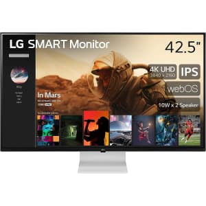 LG 43" 4K Smart Monitor for $360