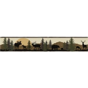 RoomMates York Wallcoverings Lale Forest Lodge Border for $19