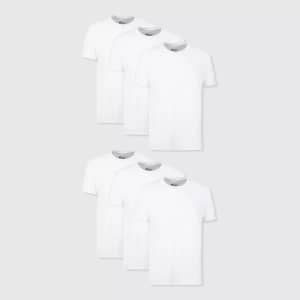 Hanes Men's Crewneck T-Shirt with Fresh IQ 6-Pack for $15