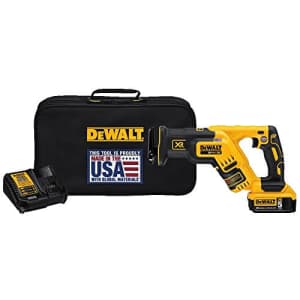 DEWALT 20V MAX XR Compact Reciprocating Saw, 5.0-Amp Hour (DCS367P1) for $251