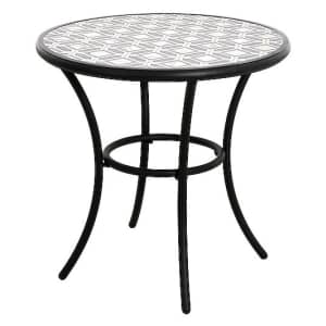 Style Selections Pelham Bay 28" Round Outdoor Bistro Table for $59