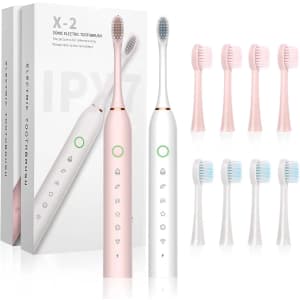 Rechargeable Electric Toothbrush 2-Pack for $20