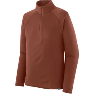Patagonia Men's Capilene Midweight Zip-Neck Base Layer Top for $44