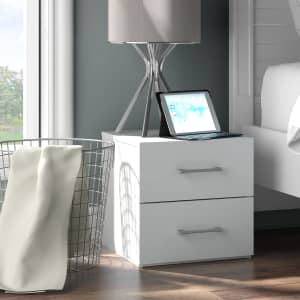 Hillsdale Lundy Low Profile Nightstand w/ USB for $63
