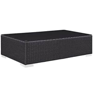 Modway Convene Wicker Rattan Outdoor Patio Coffee Table in Espresso for $156