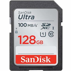 SanDisk Ultra 128GB SD Memory Card for Fujifilm Camera Works with X-S10, X-T4, X-T200, X-A7, X-T100 for $20