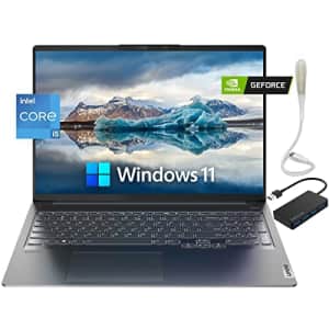 Lenovo Ideapad 5i Pro 16" 2.5K QHD Non-Touch Display Laptop, 11th Gen 4-core i5-11300H, NVIDIA for $199